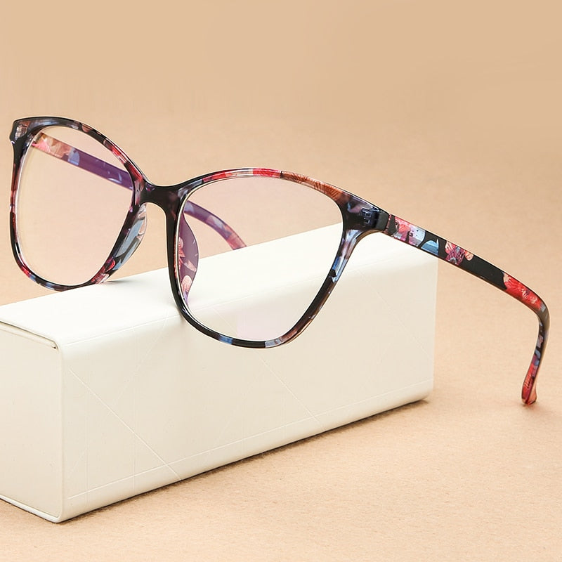 Fashion Cat Eye Women Glasses Frame Transparent