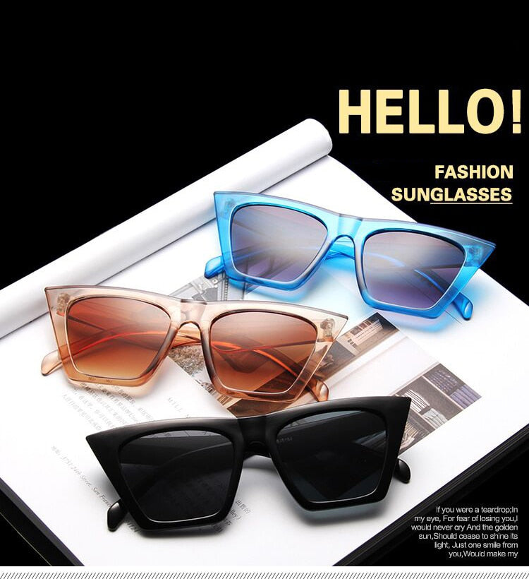 Fashion Square Sunglasses Women Designer Luxury