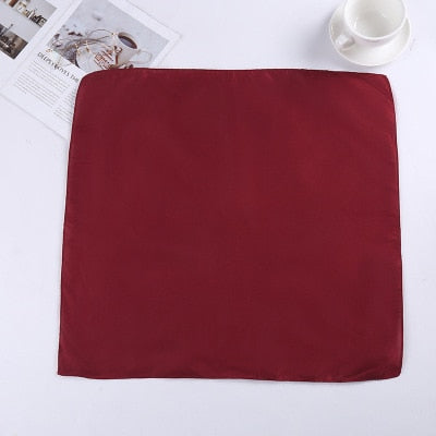 Solid Color Bandana Multi Functional Square