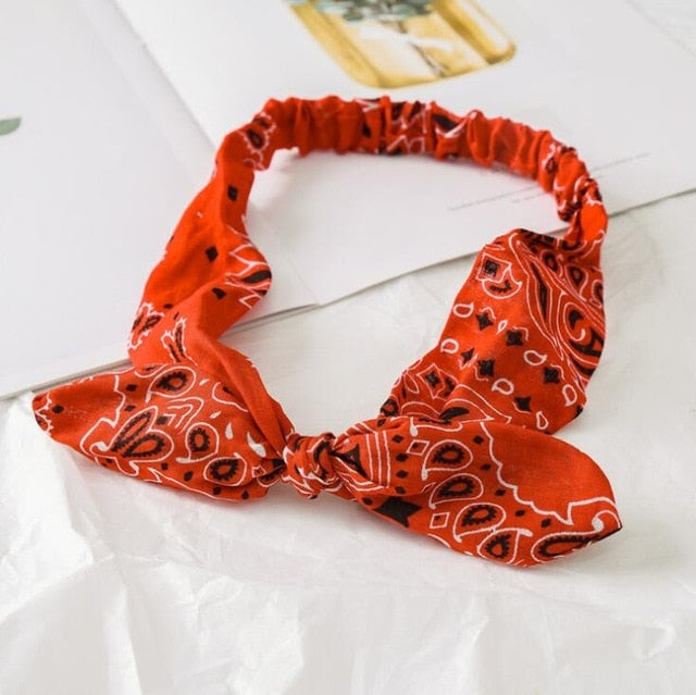 Women Sweet Hair Bands Print Headbands