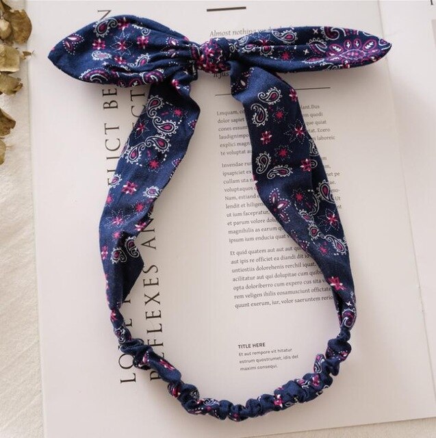Women Sweet Hair Bands Print Headbands
