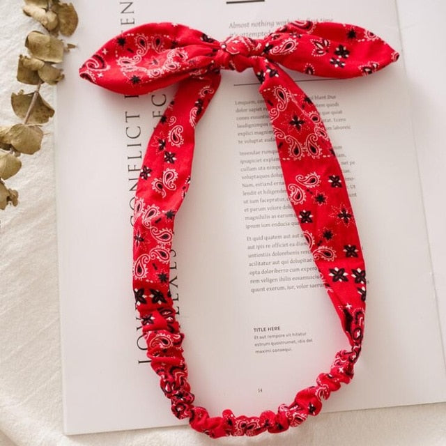 Women Sweet Hair Bands Print Headbands