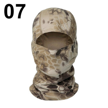 Multicam Camouflage Balaclava Cap Full Face Shield Cycling Motorcycle