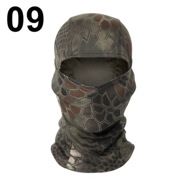 Multicam Camouflage Balaclava Cap Full Face Shield Cycling Motorcycle