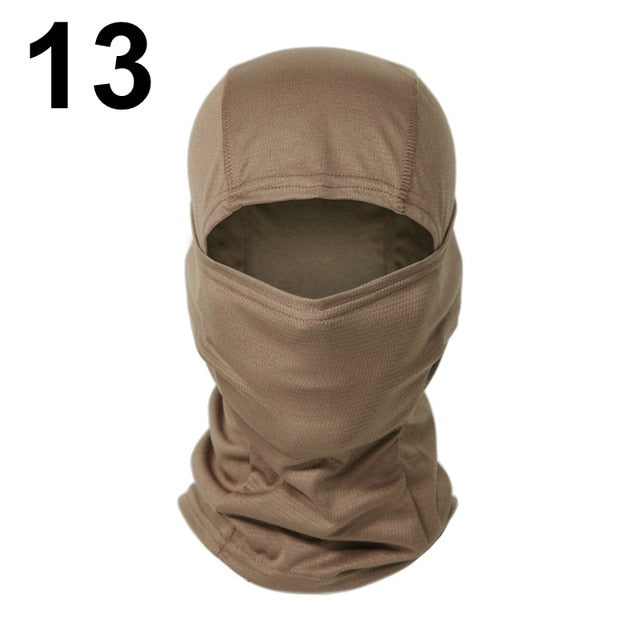 Multicam Camouflage Balaclava Cap Full Face Shield Cycling Motorcycle