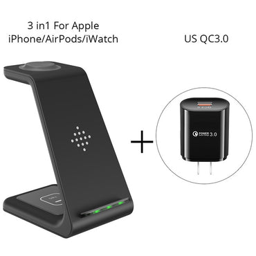 3 in 1 Wireless Charger Stand For iPhone & Samsung