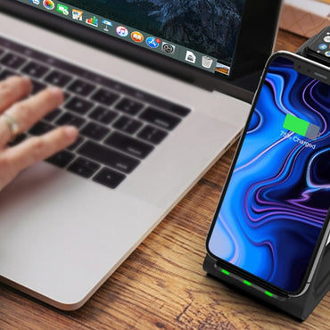 3 in 1 Wireless Charger Stand For iPhone & Samsung