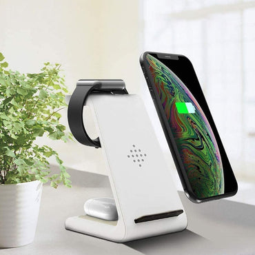 3 in 1 Wireless Charger Stand For iPhone & Samsung