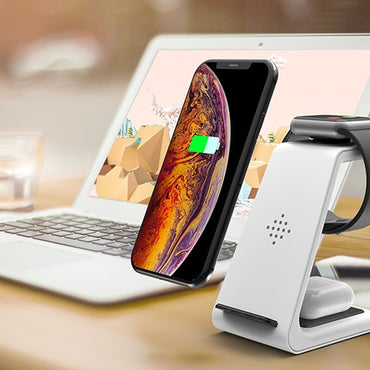 3 in 1 Wireless Charger Stand For iPhone & Samsung