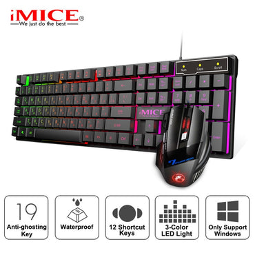 Gaming keyboard Wired Gaming Mouse